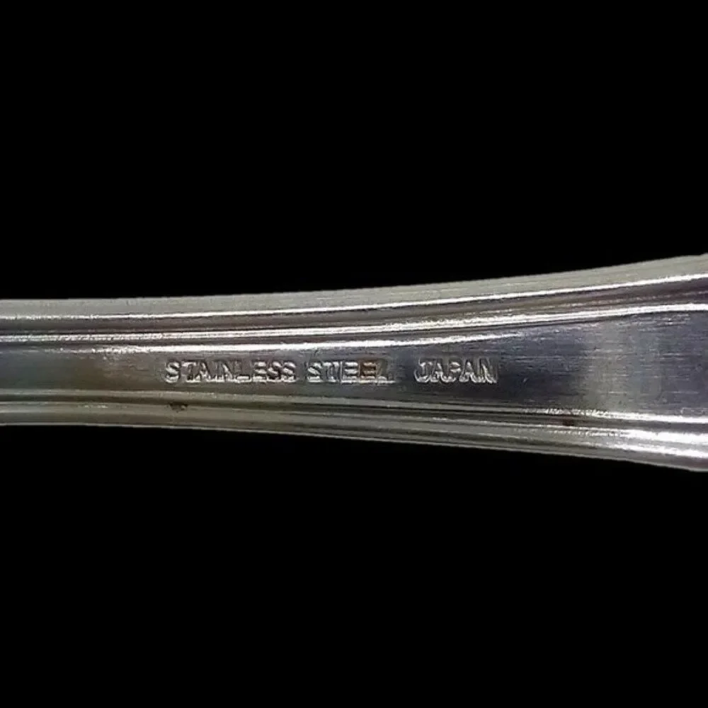 Frank Smith Stainless FSS11 Tablespoon Serving Spoon-Japan-Vintage-Scrolls-8